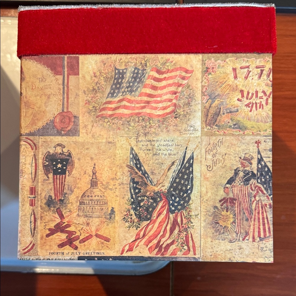 Patriotic Star-Patterned Storage Boxes - Picture 14 of 16